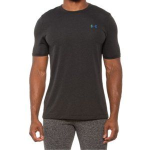 NWT UNDER ARMOUR RUSH MEN'S CHARCOAL GRAY SHORT SLEEVED ATHLETIC T SHIRT 3XL‎